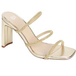 Nordstrom’s BP Terra gold strappy sandals in great cond. minor wear